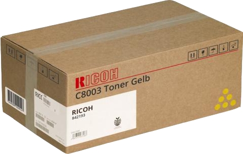 Ricoh Aficio MPC6503SP/MPC8003SP/IMC6500/IMC8000 Amarillo Cartucho de Toner Original - 842193/C8003Y