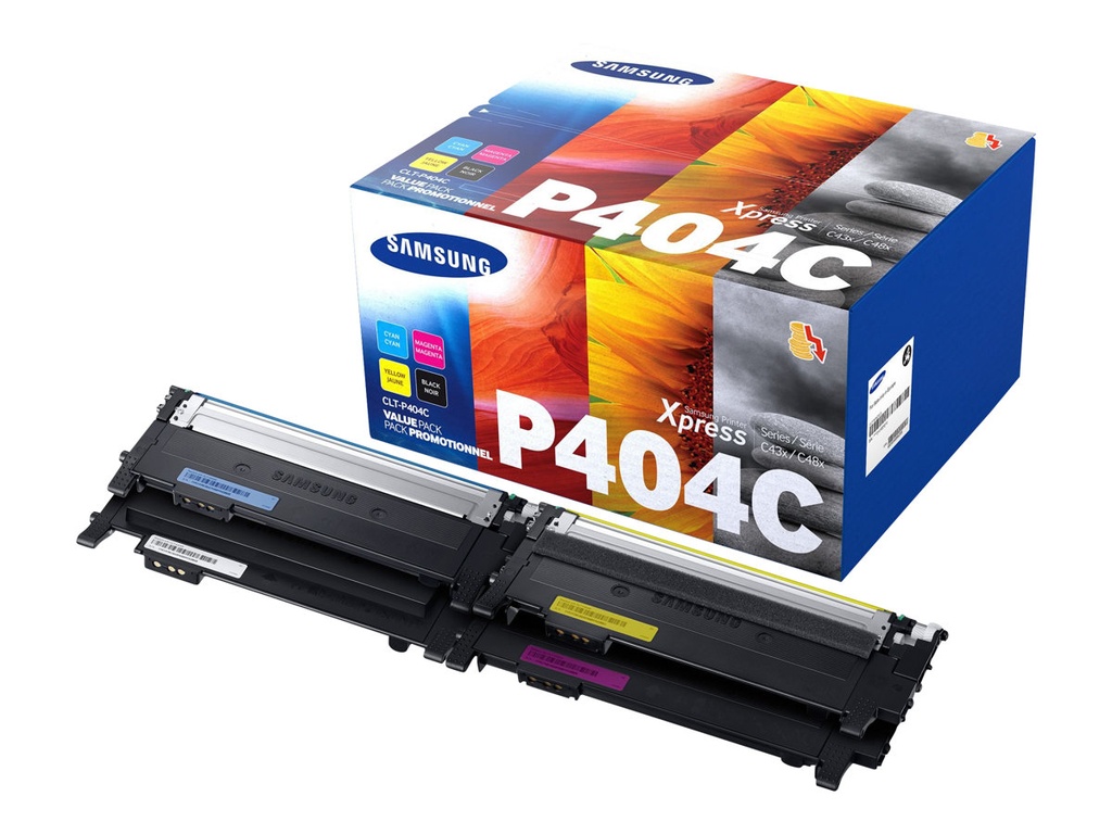 Samsung CLT-P404C Pack de 4 Cartuchos de Toner Originales - SU365A