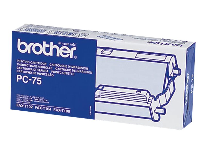 Brother PC75 Cartucho y Rollo de Transferencia Termica Original - 1 Rollo