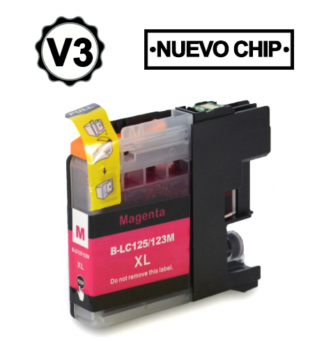 Brother LC125XL Magenta Cartuchos de Tinta Generico - Reemplaza LC125XLM