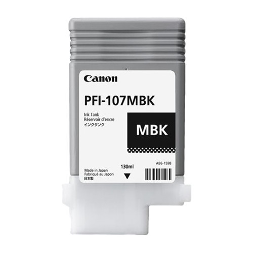 Canon PFI107 Negro Mate Cartucho de Tinta Original - PFI107MBK/6704B001