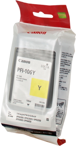 Canon PFI106 Amarillo Cartucho de Tinta Original - PFI106Y/6624B001