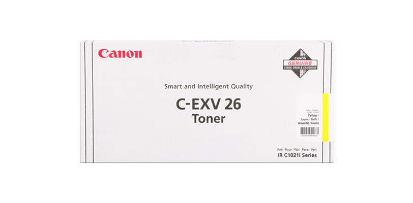 Canon C-EXV26 Amarillo Cartucho de Toner Original - 1657B006