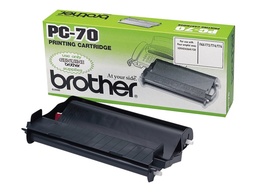 [PC70] Brother PC70 Cartucho y Rollo de Transferencia Termica Original - 1 Rollo