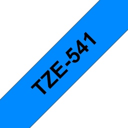 [BR-TZE541] Brother TZe541 Cinta Laminada Generica de Etiquetas - Texto negro sobre fondo azul - Ancho 18mm x 8 metros