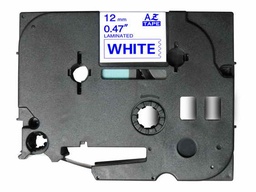 [BR-TZE233] Brother TZe233 Cinta Laminada Generica de Etiquetas - Texto azul sobre fondo blanco - Ancho 12mm x 8 metros