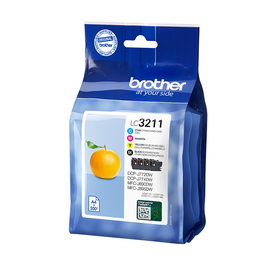 [LC3211VAL] Brother LC3211 Pack de 4 Cartuchos de Tinta Originales - LC3211VAL