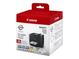 [9254B004] Canon PGI2500XL Pack de 4 Cartuchos de Tinta Originales - 9254B004