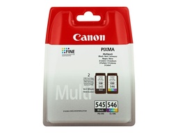 [8287B006] Canon PG545 Negro + CL546 Color Pack de Cartuchos de Tinta Originales - 8287B005 (Blister con alarma)