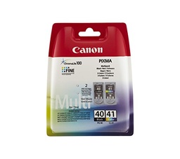 [0615B043] Canon PG40 Negro + CL41 Color Pack de 2 Cartuchos de Tinta Originales - 0615B043
