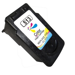[CI-CL513] Canon CL513/CL511 Color Cartucho de Tinta Remanufacturado - Muestra Nivel de Tinta - Reemplaza 2971B001/2972B001