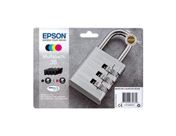 [C13T35864010] Epson T3586 (35) Pack de 4 Cartuchos de Tinta Originales - C13T35864010