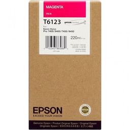 [C13T612300] Epson T6123 Magenta Cartucho de Tinta Original - C13T612300