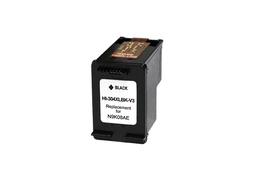 [HI-304XLBK-V3] HP 304XL Negro Cartucho de Tinta Remanufacturado - Muestra Nivel de Tinta - Reemplaza N9K08AE/N9K06AE